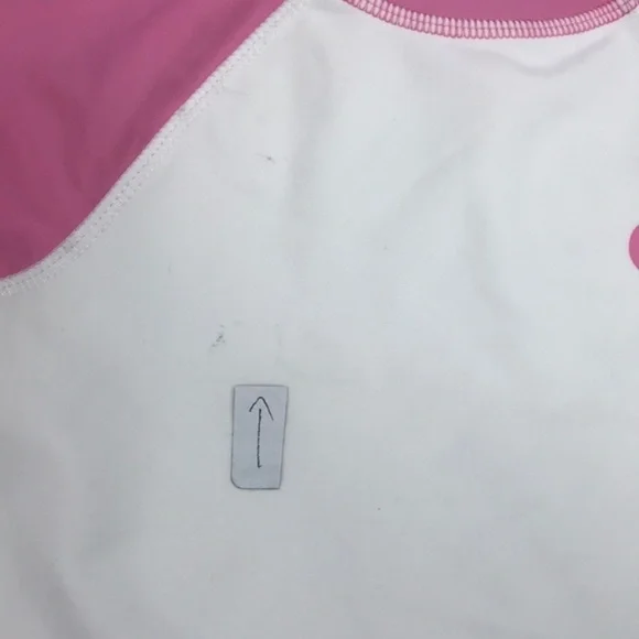 Joe Fresh Cherry Raglan Rashguard Swim Top - Picture 3 of 7